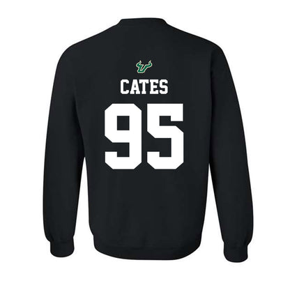 USF - NCAA Football : Garrett Cates - Back in Black Shersey Crewneck Sweatshirt-1