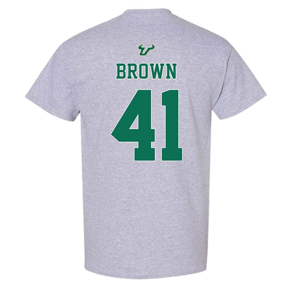 USF - NCAA Football : George Brown - Bay Day Shersey T-Shirt-1