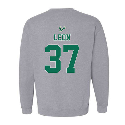 USF - NCAA Football : Chase Leon - Bay Day Shersey Crewneck Sweatshirt-1