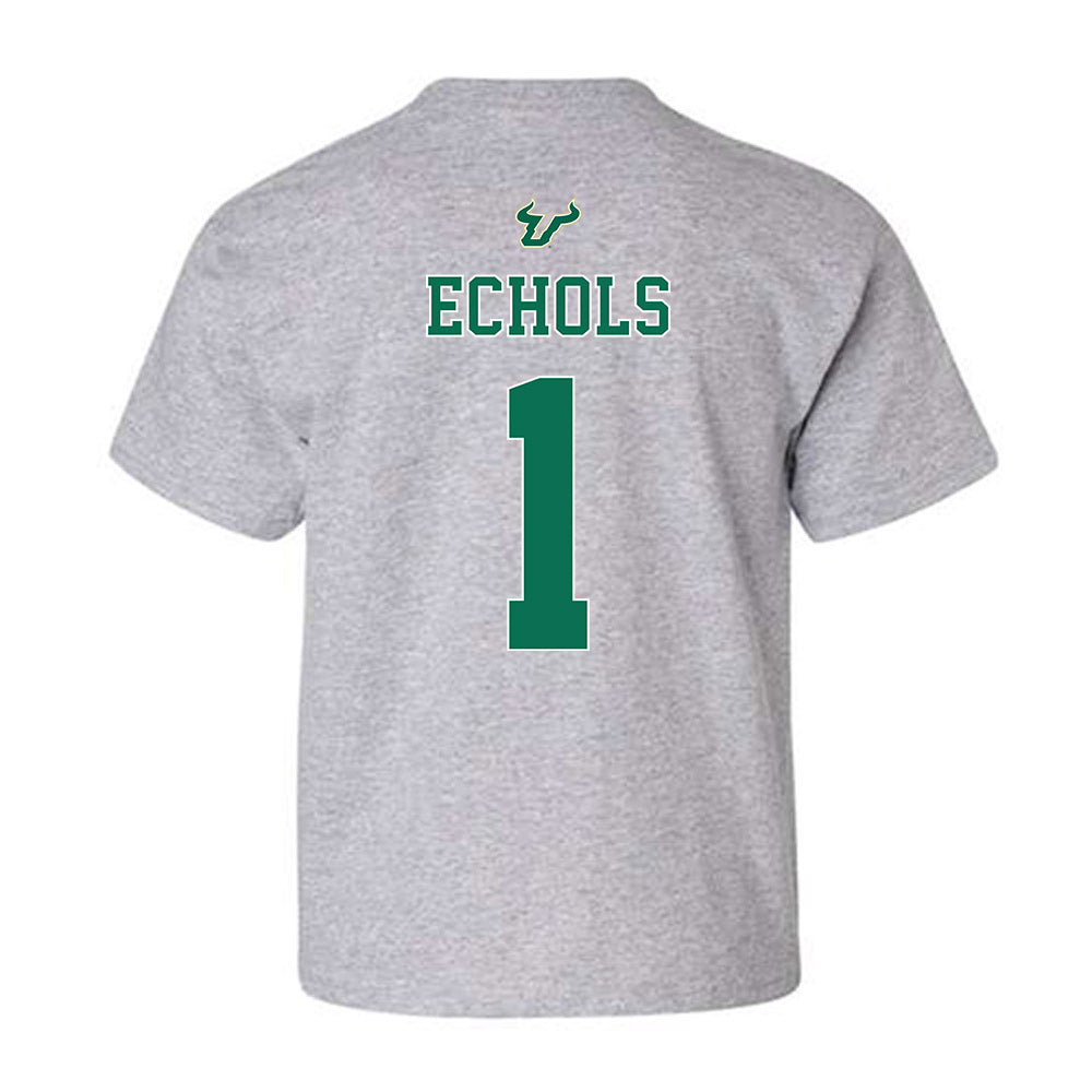 USF - NCAA Football : Jonathan Echols - Bay Day Shersey Youth T-Shirt-1