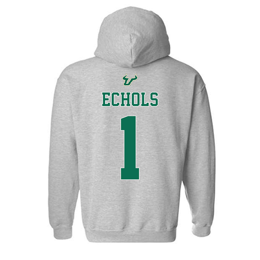 USF - NCAA Football : Jonathan Echols - Bay Day Shersey Hooded Sweatshirt-1