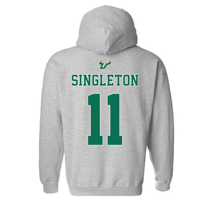 USF - NCAA Football : Keshaun Singleton - Bay Day Shersey Hooded Sweatshirt-1