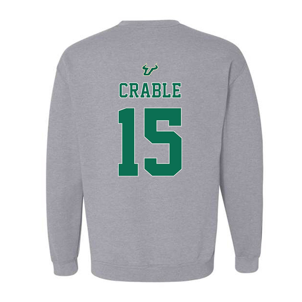 USF - NCAA Football : Tayte Crable - Bay Day Shersey Crewneck Sweatshirt-1