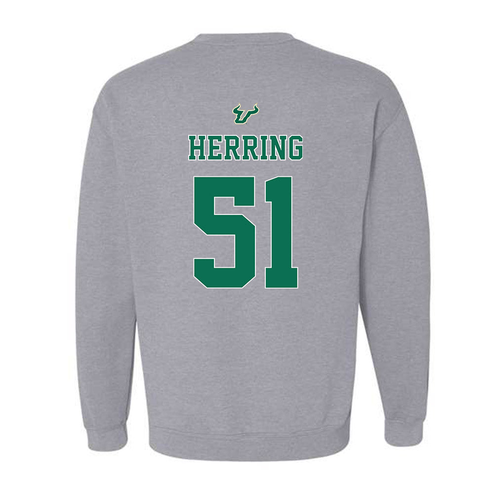 USF - NCAA Football : Zane Herring - Bay Day Shersey Crewneck Sweatshirt-1