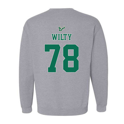 USF - NCAA Football : Jack Wilty - Bay Day Shersey Crewneck Sweatshirt-1
