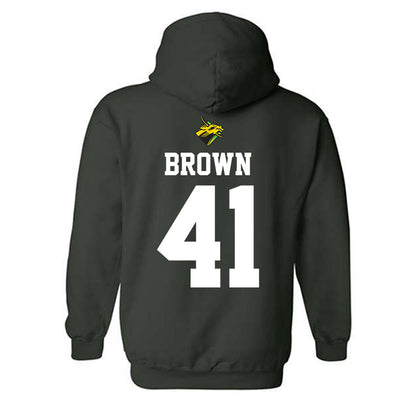 USF - NCAA Football : George Brown - Flashback Friday Shersey Hooded Sweatshirt-1