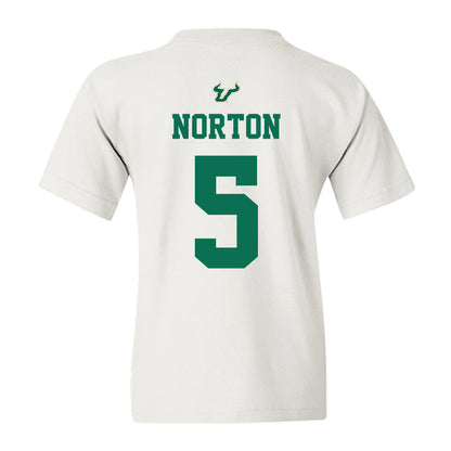 USF - NCAA Football : Cartevious Norton - Homecoming Shersey Youth T-Shirt-1
