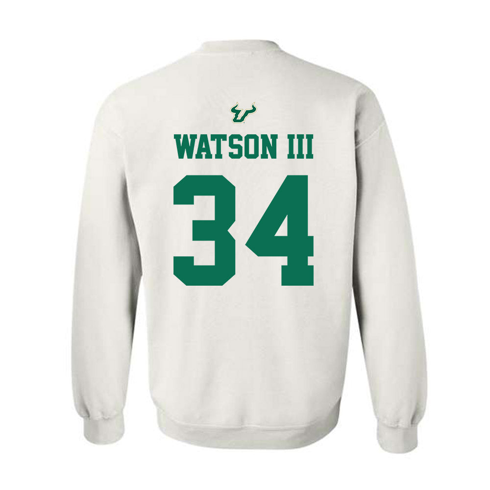 USF - NCAA Football : Rico Watson III - Homecoming Shersey Crewneck Sweatshirt-1