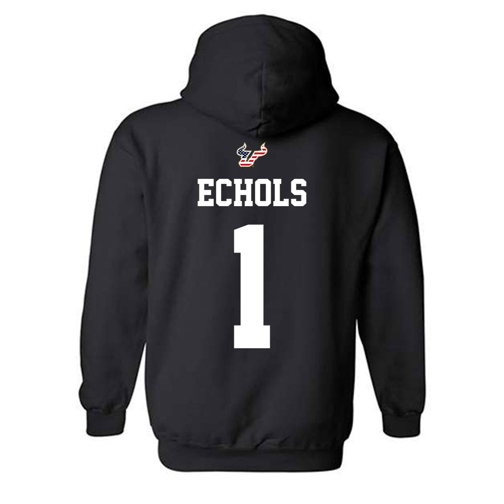 USF - NCAA Football : Jonathan Echols - Salute to Service Shersey Hooded Sweatshirt-1