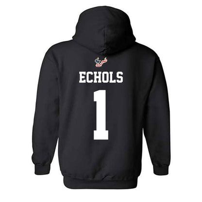 USF - NCAA Football : Jonathan Echols - Salute to Service Shersey Hooded Sweatshirt-1