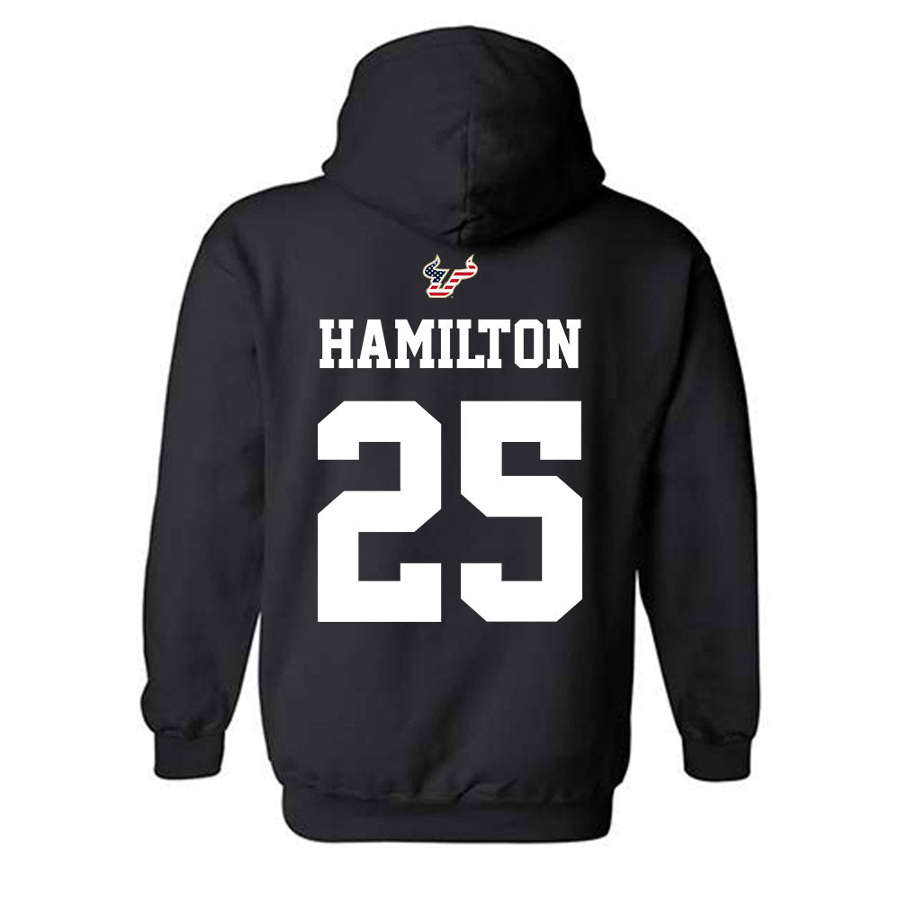 USF - NCAA Football : Zavier Hamilton - Salute to Service Shersey Hooded Sweatshirt-1