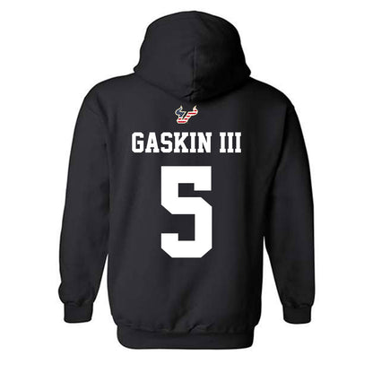 USF - NCAA Football : Fred Gaskin III - Salute to Service Shersey Hooded Sweatshirt-1