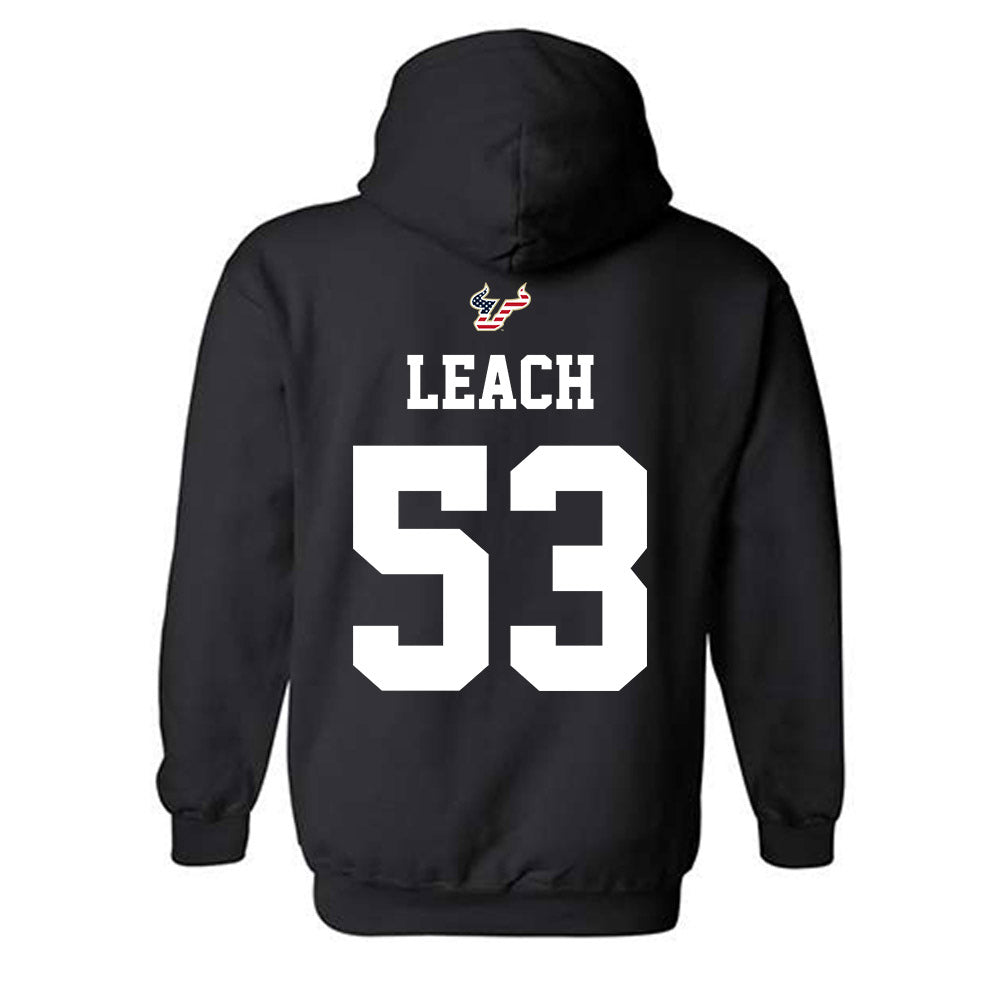 USF - NCAA Football : Gavin Leach - Salute to Service Shersey Hooded Sweatshirt-1