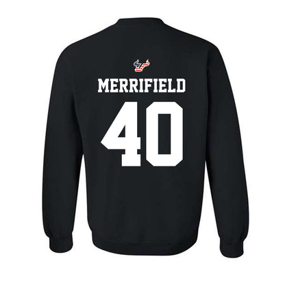 USF - NCAA Football : Jacob Merrifield - Salute to Service Shersey Crewneck Sweatshirt-1