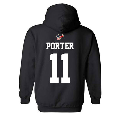USF - NCAA Football : Joshua Porter - Salute to Service Shersey Hooded Sweatshirt-1