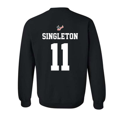 USF - NCAA Football : Keshaun Singleton - Salute to Service Shersey Crewneck Sweatshirt-1