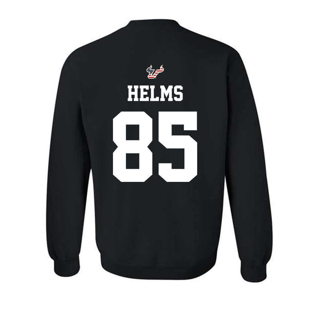 USF - NCAA Football : Christian Helms - Salute to Service Shersey Crewneck Sweatshirt-1