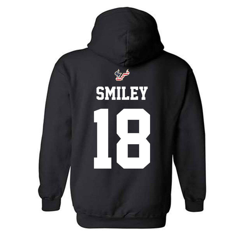 USF - NCAA Football : Levi Smiley - Salute to Service Shersey Hooded Sweatshirt-1