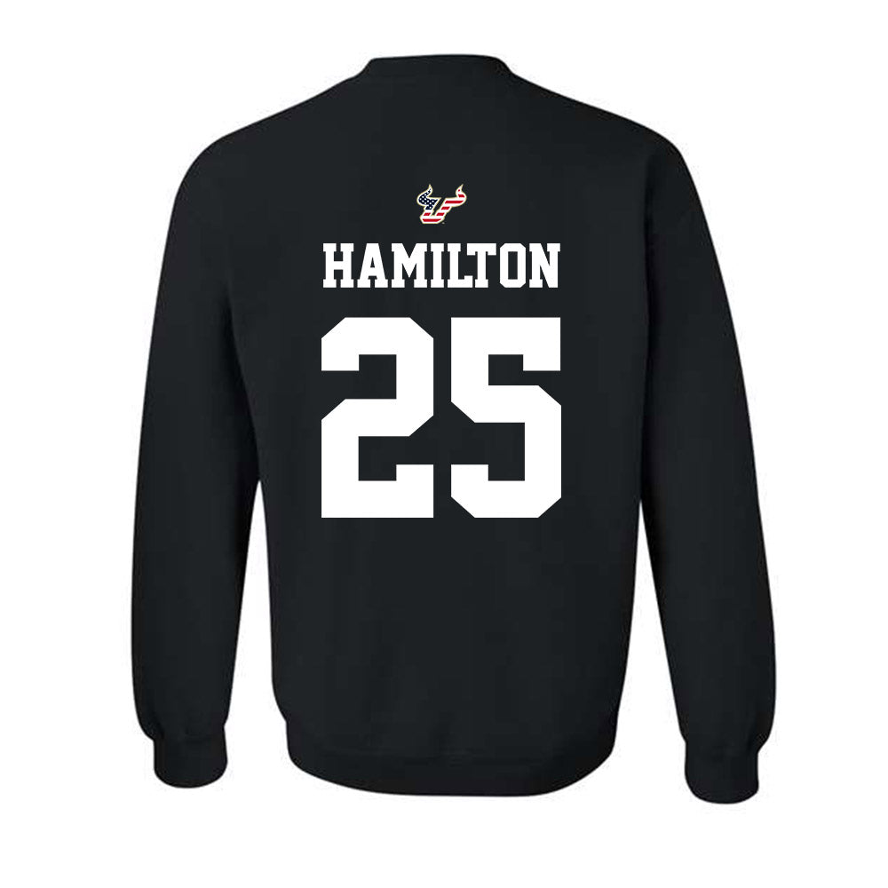 USF - NCAA Football : Zavier Hamilton - Salute to Service Shersey Crewneck Sweatshirt-1