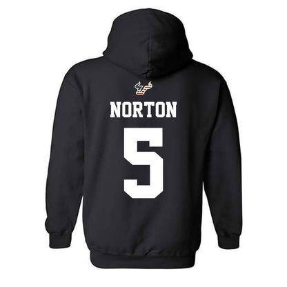 USF - NCAA Football : Cartevious Norton - Salute to Service Shersey Hooded Sweatshirt-1