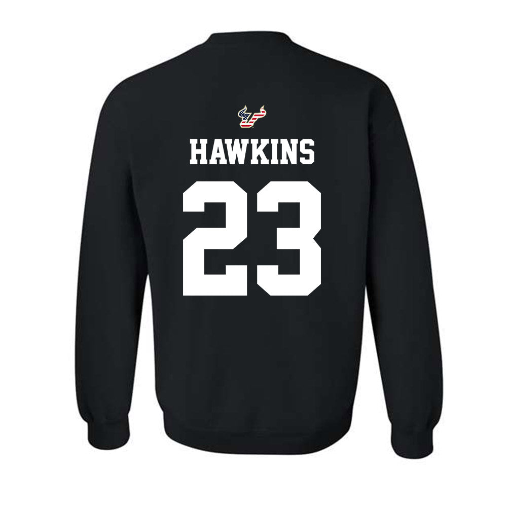 USF - NCAA Football : Cedrick Hawkins - Salute to Service Shersey Crewneck Sweatshirt-1