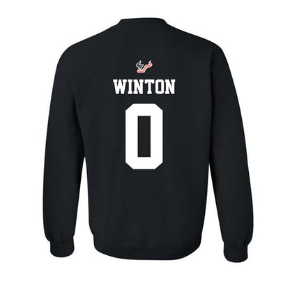 USF - NCAA Football : Brandon Winton - Salute to Service Shersey Crewneck Sweatshirt-1