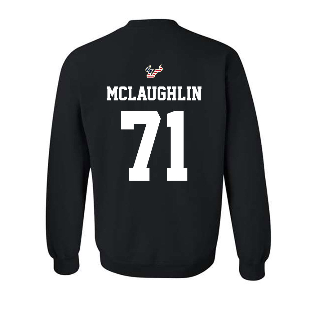 USF - NCAA Football : Connor McLaughlin - Salute to Service Shersey Crewneck Sweatshirt-1