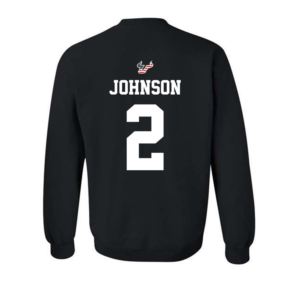 USF - NCAA Football : Jaylen Johnson - Salute to Service Shersey Crewneck Sweatshirt-1