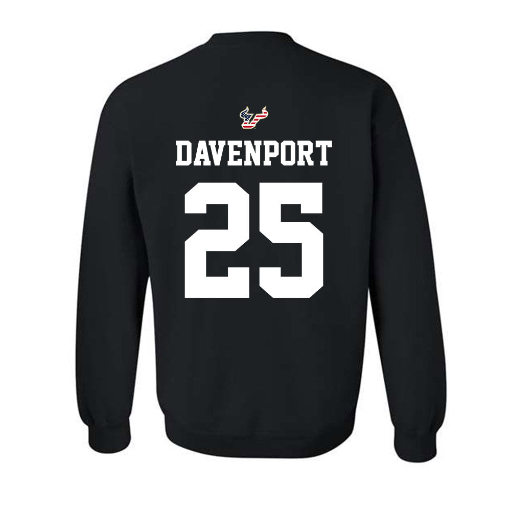 USF - NCAA Football : Nykahi Davenport - Salute to Service Shersey Crewneck Sweatshirt-1