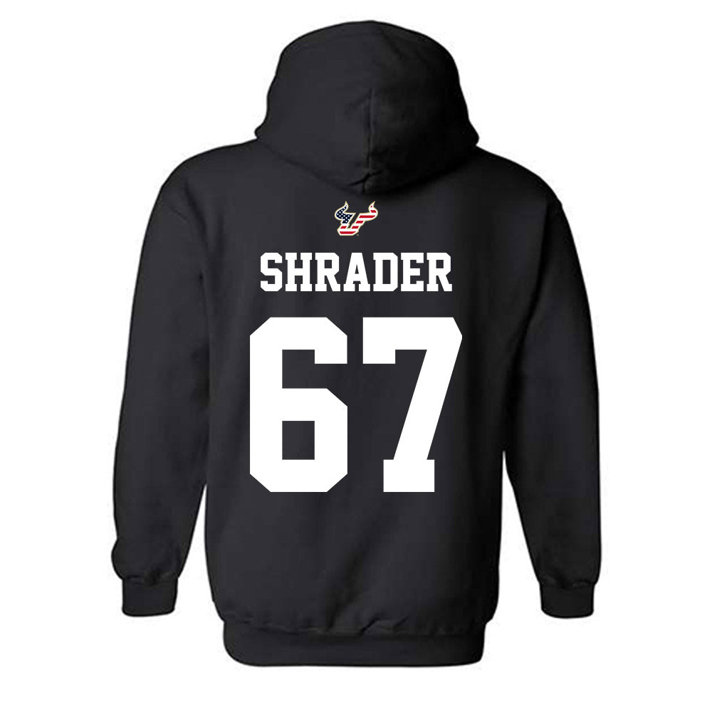 USF - NCAA Football : Thomas Shrader - Salute to Service Shersey Hooded Sweatshirt-1