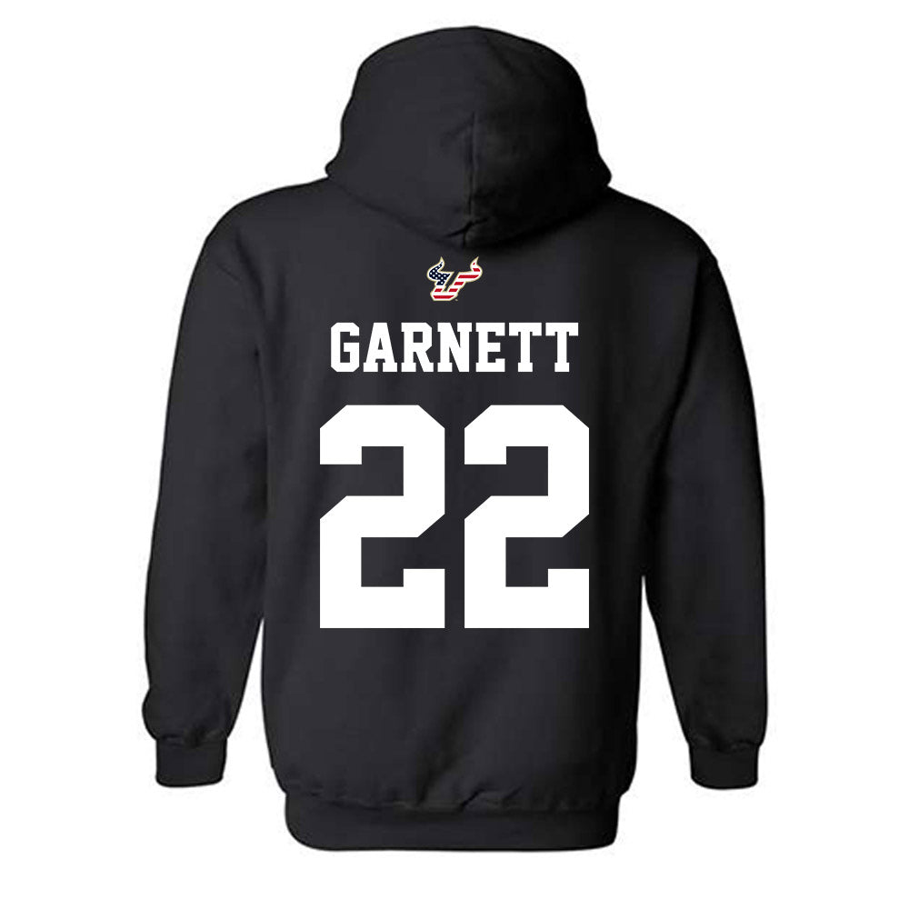 USF - NCAA Football : Chase Garnett - Salute to Service Shersey Hooded Sweatshirt-1