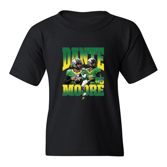 Oregon - NCAA Football : Dante Moore - Collage Youth T-Shirt-0