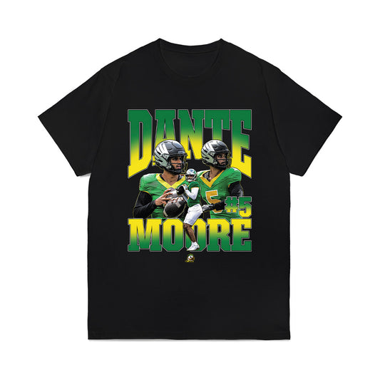 Oregon - NCAA Football : Dante Moore - Collage Comfort Colors T-Shirt-0