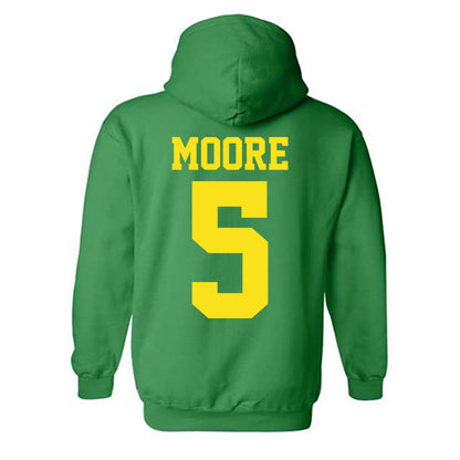 Oregon - NCAA Football : Dante Moore - Classic Shersey Hooded Sweatshirt-1
