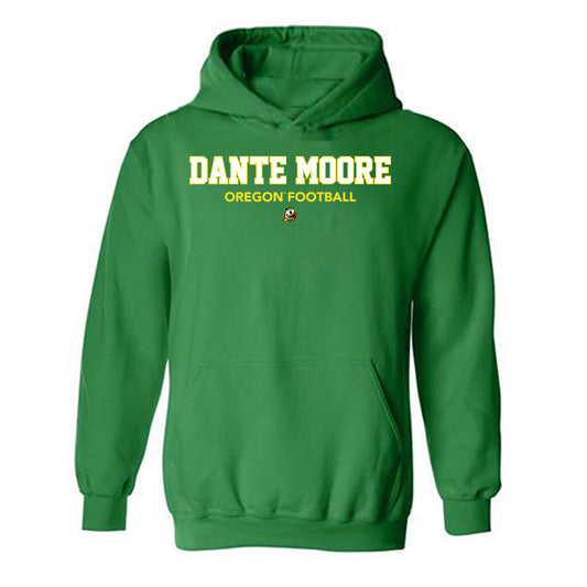 Oregon - NCAA Football : Dante Moore - Classic Shersey Hooded Sweatshirt-0