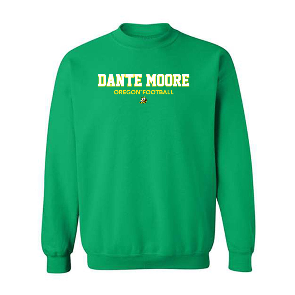 Oregon - NCAA Football : Dante Moore - Classic Shersey Crewneck Sweatshirt-0