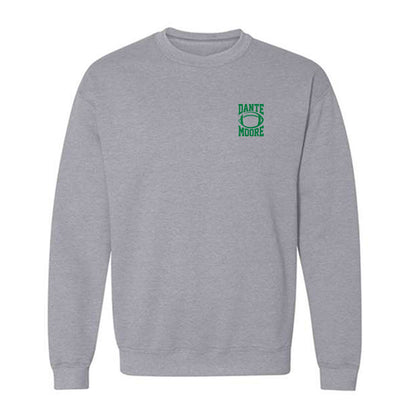 Oregon - NCAA Football : Dante Moore - Fashion Shersey Crewneck Sweatshirt-0