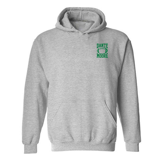 Oregon - NCAA Football : Dante Moore - Fashion Shersey Hooded Sweatshirt-0