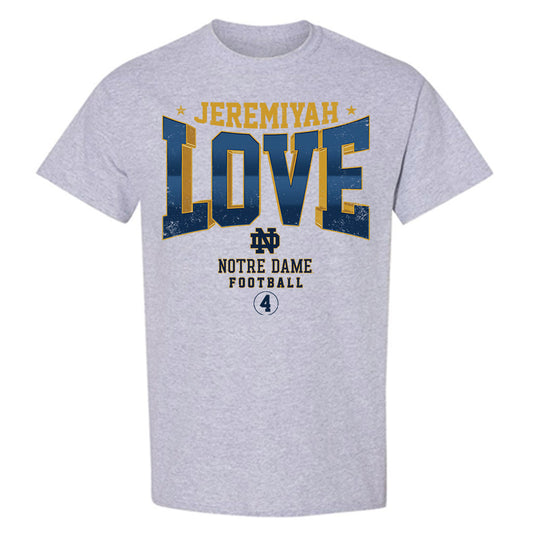 Notre Dame - NCAA Football : Jeremiyah Love - T-Shirt-0
