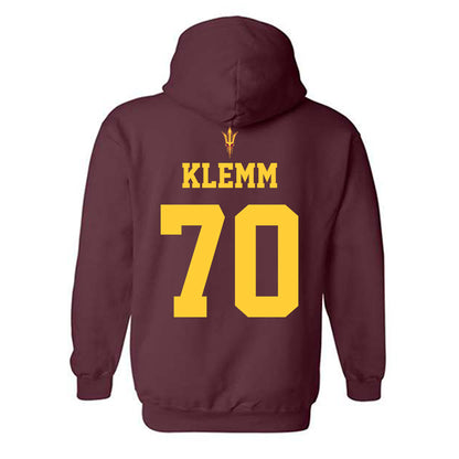 Arizona State - NCAA Football : Jalen Klemm - Generic Shersey Hooded Sweatshirt-1