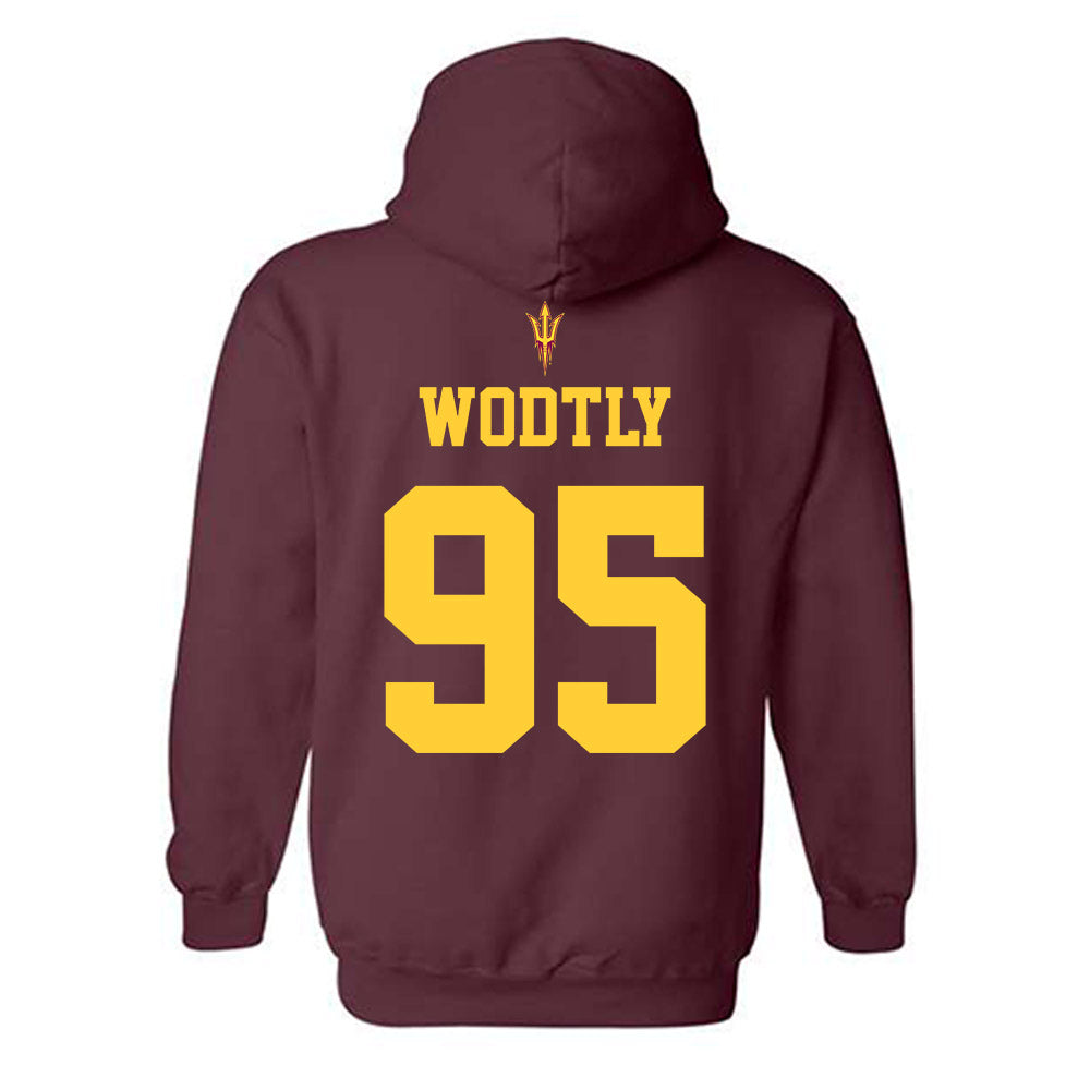 Arizona State - NCAA Football : Justin Wodtly - Generic Shersey Hooded Sweatshirt-1