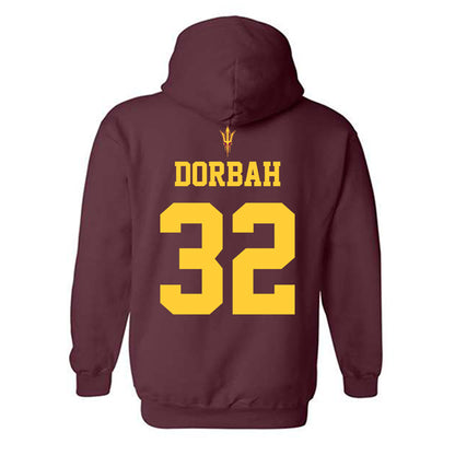 Arizona State - NCAA Football : Prince Dorbah - Generic Shersey Hooded Sweatshirt-1