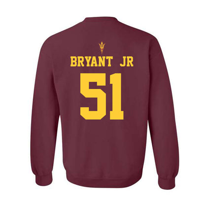 Arizona State - NCAA Football : Desean Bryant Jr - Generic Shersey Crewneck Sweatshirt-1