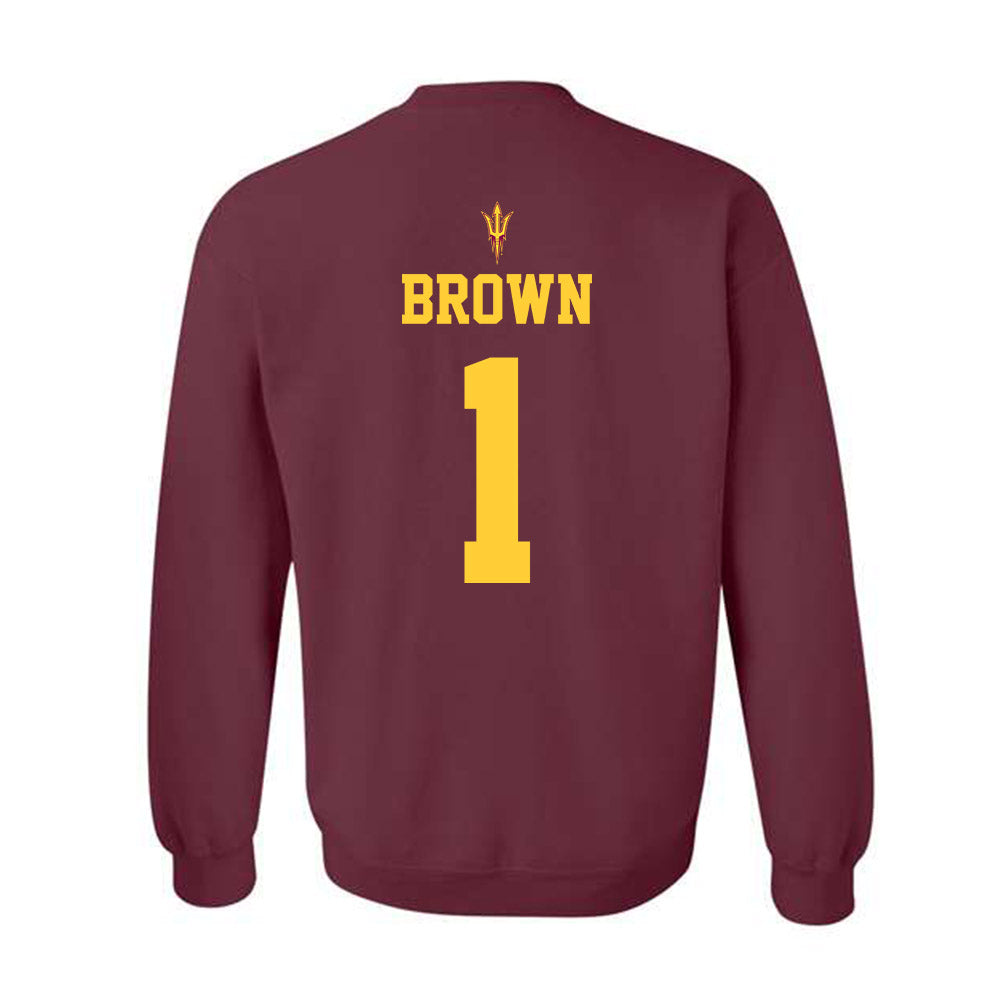 Arizona State - NCAA Football : Kyson Brown - Generic Shersey Crewneck Sweatshirt-1