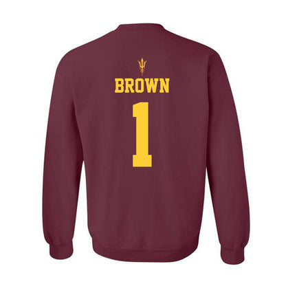 Arizona State - NCAA Football : Kyson Brown - Generic Shersey Crewneck Sweatshirt-1