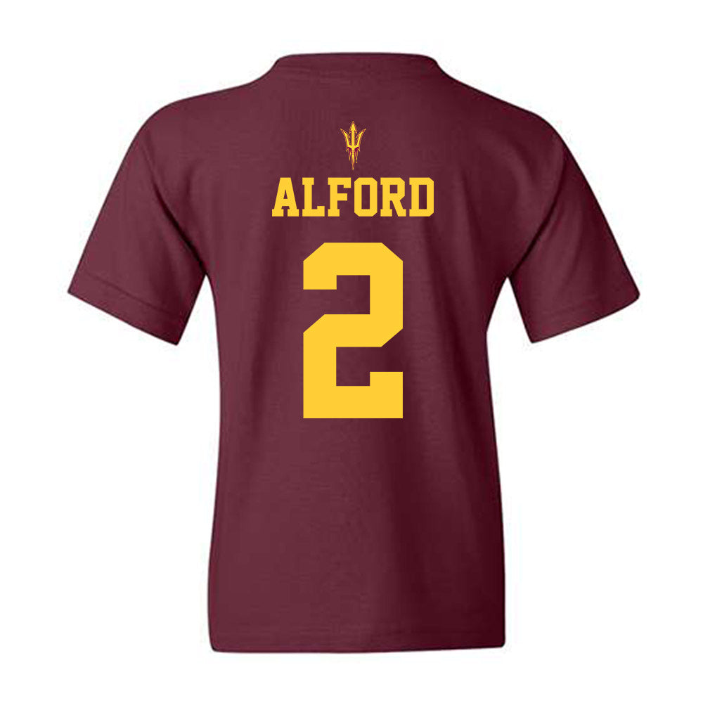 Arizona State - NCAA Football : Xavion Alford - Generic Shersey Youth T-Shirt-1