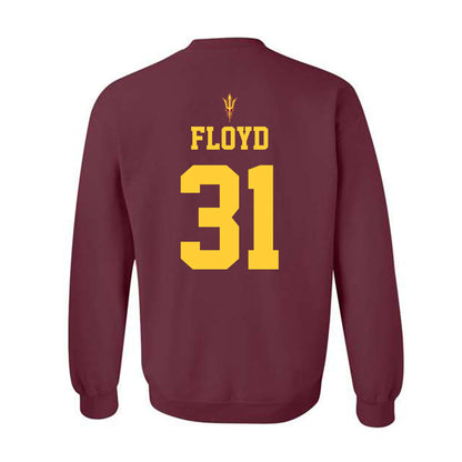Arizona State - NCAA Football : Kanyon Floyd - Generic Shersey Crewneck Sweatshirt-1