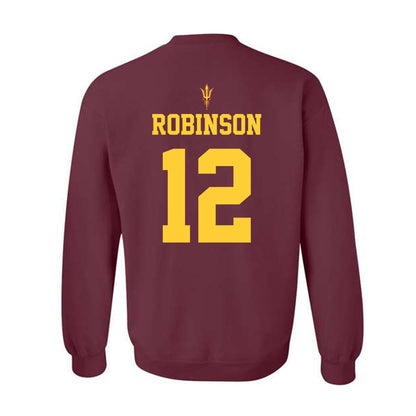 Arizona State - NCAA Football : Javan Robinson - Generic Shersey Crewneck Sweatshirt-1