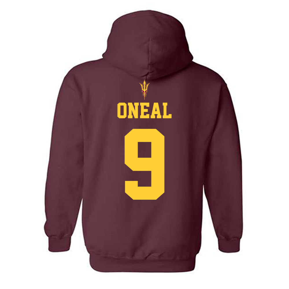 Arizona State - NCAA Football : Elijah ONeal - Generic Shersey Hooded Sweatshirt-1