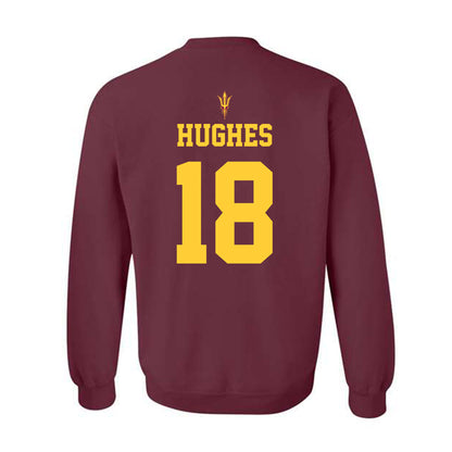 Arizona State - NCAA Football : Martell Hughes - Generic Shersey Crewneck Sweatshirt-1